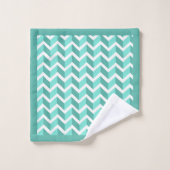 Green ZigZag Bad Handdoek (Wasdoekje)