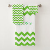 Green Zigzag Chevron (En situation)