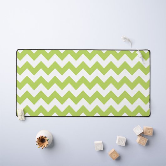 Green Zigzag, Green Chevron, Motif géométrique (Tableau pour enfants)