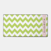 Green Zigzag, Green Chevron, Votre Nom (Recto)