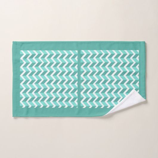 Green ZigZag Handdoek (Handdoek)