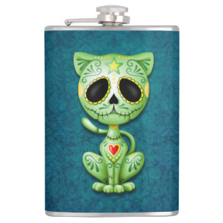 Green Zombie Sugar Kitten Heupfles