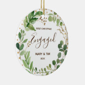 Greenary First Kerstmis Engaged Ornament Gift (Rechts)