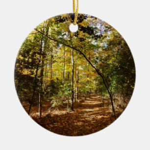 Greenbelt Park in de herfst I Maryland Landschap Keramisch Ornament