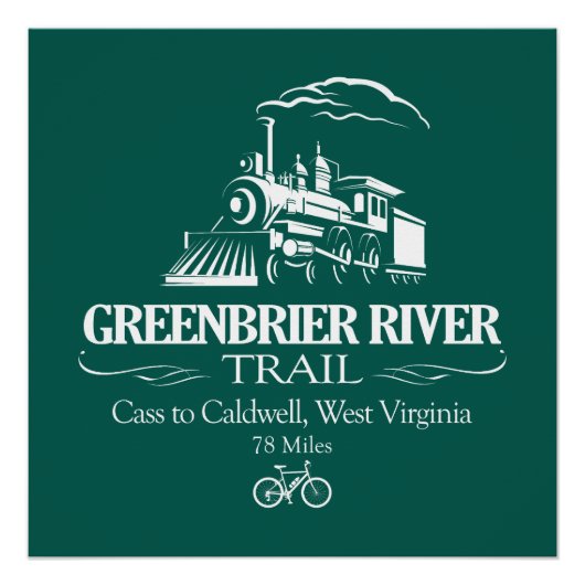 Greenbrier River Trail (RT) Perfect Poster (Voorkant)