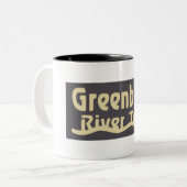 Greenbrier River Trail Tweekleurige Koffiemok (Voorkant links)