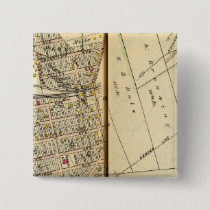 Greenburg, New York 4 Vierkante Button 5,1 Cm