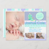 GreenDragon-fotogeboorteaankondiging Aankondiging (Voorkant / Achterkant)