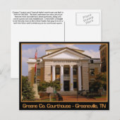 Greene County Courthouse - Greeneville, TN Briefkaart (Voorkant / Achterkant)