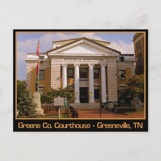 Greene County Courthouse - Greeneville, TN Briefkaart (Voorkant)