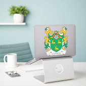 Greene Family Crest Sticker (Laptop op bureau)