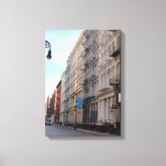 Greene Street SoHo Cast Iron Architecture New York Canvas Afdruk (Voorkant)
