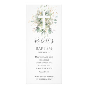 Greenerage Foliage Gender Neutral Baptism Rack Kaa Reclamekaart