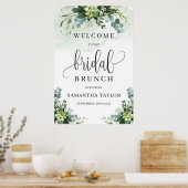 Greenerent succulent goudbruin brunch welkomstteke poster (Keuken)