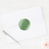 Greenery 2 Letter Monogram Wax Seal Stickers (Envelop)