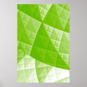 Greenery abstract patroon poster