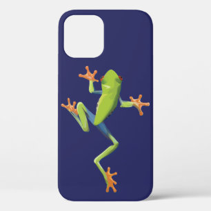 Greenery Amphibian Tree-Frog iPhone 12 Hoesje