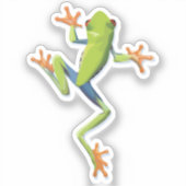 Greenery Amphibian Tree-Frog Sticker (Voorkant)