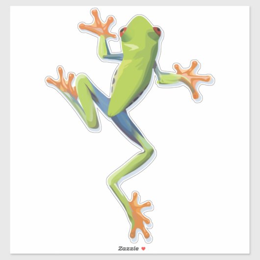 Greenery Amphibian Tree-Frog Sticker (Vel)