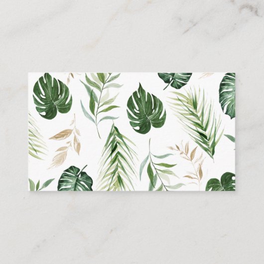 Greenery and Safari Animals Book Request Informatiekaartje (Achterkant)