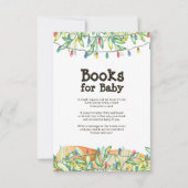 Greenery Baby shower Book Request Enclosure Card Kaart (Voorkant)