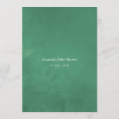 Greenery Baby shower Mam Advice Advieskaart (Achterkant)