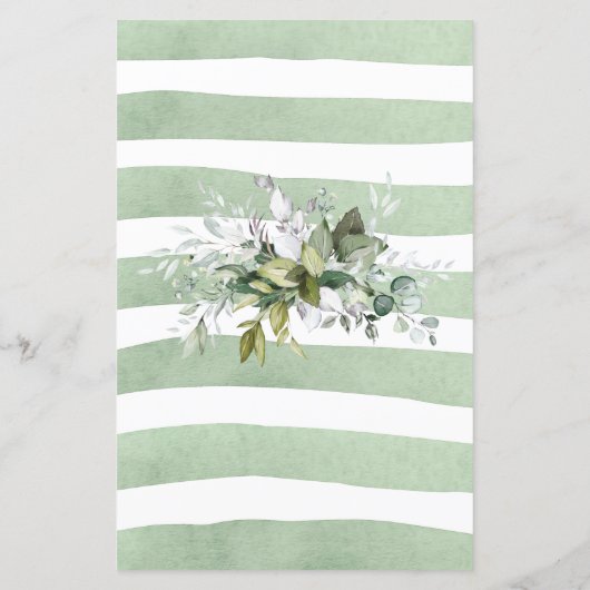 Greenery Baby shower Mini Sign Raad Sweet Mess (Achterkant)