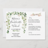 Greenery Bachelorette Weekend Kaart (Voorkant)