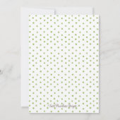 Greenery Baptism Invitation Kaart (Achterkant)