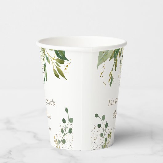 greenery Baptism Papieren Bekers (Rechts)