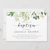 Greenery Baptism waterverf Baptism-2 Kaart (Voorkant)