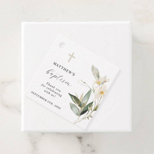 Greenery Baptisme Dank je Bedankjes Labels (In situ)