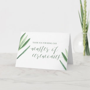 Greenery bedankt dat je onze MC Wedding Card bent