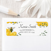 Greenery Bee Simple Aesthetic Honeycomb Return Etiket (Insitu)