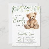 Greenery Beer Baby shower Kaart (Voorkant)