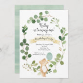 Greenery Beer Birthday Uitnodiging (Voorkant / Achterkant)