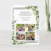 Greenery Begrafenis, Orde van de Dienst Gevouwen P Programma (Achterkant)