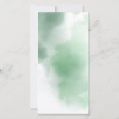 Greenery Bladwijzer Hartelijk dank, Baptisme Favor Bedankkaart (Achterkant)