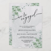Greenery Boho Eucalyptus Signature Engaged Kaart (Voorkant / Achterkant)