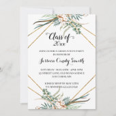 Greenery Boho Geometric Class of 2019 Afstuderen Kaart (Voorkant)