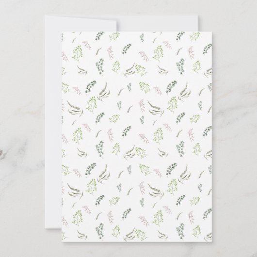 Greenery Boho Geometric Class of 2019 Afstuderen Kaart (Achterkant)