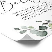 Greenery boho hoe groot is mammie's buikspel poster (Hoek)