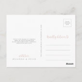 Greenery Boho Wildflower Dank u Briefkaart (Achterkant)