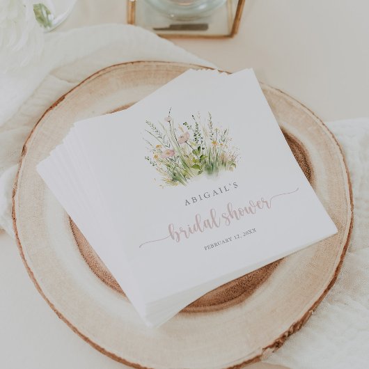 Greenery Boho Wildflower Vrijgezellenfeest servett Servet