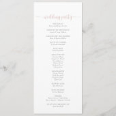 Greenery Boho Wildflower Wedding Program Programma (Achterkant)