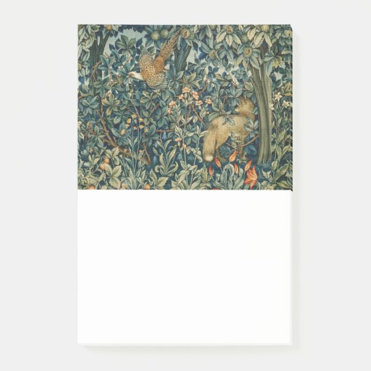 GREENERY,BOSBOUWDIEREN Fox,fazant,groene bloemen Post-it® Notes (Voorkant)