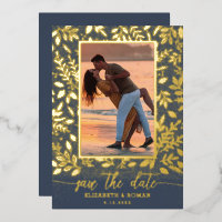 Greenery Botanical Photo Save the Date