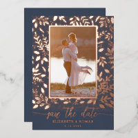 Greenery Botanical Photo Save the Date