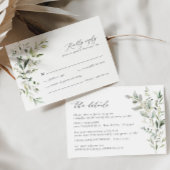 Greenery Botanical Wedding Details Enclosure Card Informatiekaartje