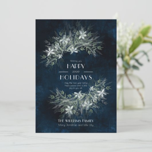 Greenery  bouquet, bruiloft Suite Uitnodiging (Staand voorkant)